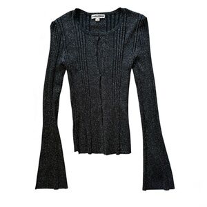 NWOT Solid & Striped Top